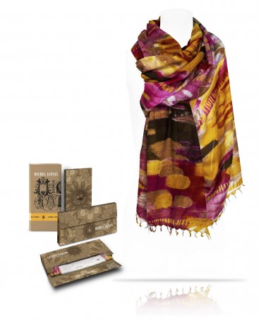 Палантин Женский W40-ABSTRAITE/JAUNE